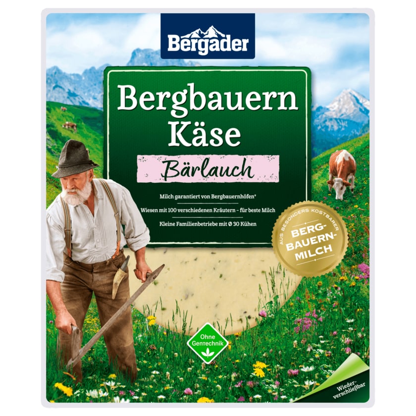 Bergader Bergbauern Käse Bärlauch 150g